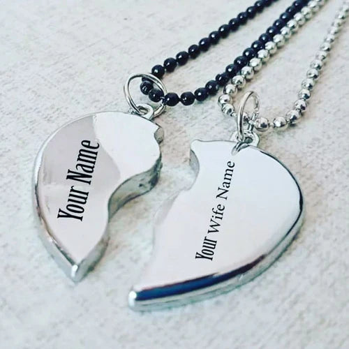 Broken Heart Couple Locket