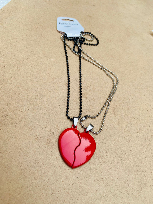 Broken Heart Couple Locket